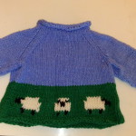 Rolled Edge Baby Raglan Sweater