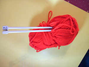 teaching children knitting