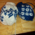 knitted baubles